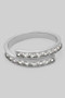 Twist Ring With Invisibly Set Cz Stones