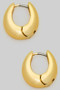 Dainty Brass Split Hoops