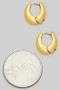Dainty Brass Split Hoops