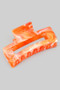 Marbled Matte Finish Rectangular Hair Clip