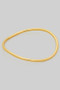 Classic Brass Bangle Bracelet With Slight Wave