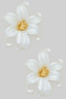 Pearly Flower Post Earrings