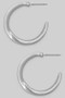 Classic Open Brass Twist Hoops