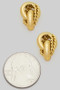 Triple Texture Knotted Drop Earrings