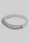 Open Geo Micro Cz Pave Brass Ring