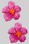 Acrylic Island Flower Post Earrings