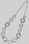 Hammered Oval Cut Out Link Chain Belt