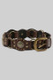Faux Leather Studded Concho Belt