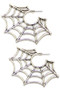 Spider Web Hoop Earrings