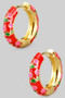 Lacquered Cherry Hinge Hoops