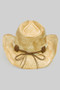 Handmade Cowboy Hat W Silver Bull And Multiple Ban