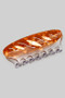 Marbled Acrylic Baguette Hair Clip