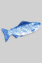 Marbled Acrylic Blue Fish Hair Clip