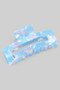 Marbled Rectangular Cut Out Hair Clip
