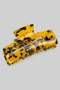 Marbled Rectangular Cut Out Hair Clip