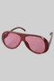 Rounded Lightweight Aviator Sunglasses