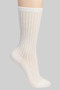 Cotton Blend Calf Socks With Ribbed Detail