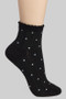Frilly Polka Dot Ribbed Ankle Socks