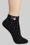 Colorful Polka Dot Tongue Smile Ankle Socks