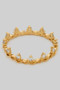Delicate Textured Twist Ring With Cz Points