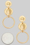 Tiered Circular Drop Earrings