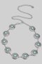 Floral Squash Blossom Link Chain Belt With Tq