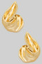 Hammered Twist Drop Earrings