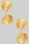 Textured Twist Drop Earrings