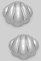 Puffed Shell Post Earrings