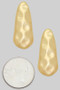 Hammered Long Teardrop Earrings