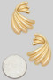 Textured Twist Stack Post Earrings