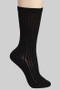 Cotton Blend Calf Socks With Ribbed Detail