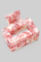 Marbled Acrylic Square Cutout Hair Clip