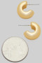 Chubby Brass Half Hoops