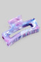 Marbled Matte Finish Rectangular Hair Clip