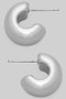 Chubby Brass Half Hoops