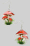 Acrylic Mushroom Drop Earrings