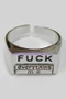 Adjustable Fuck Message Ring