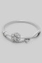 Twisty Textured Cz Cluster Cutout Ring