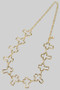 Hammered Cross Link Chain Belt