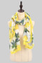 Lemon Print Versatile Vest Or Long Scarf