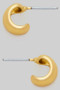 Dainty Chubby Scoop Hoops