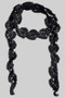 Knitted Laurel And Flower Skinny Scarf