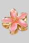 Brass Lacquered Flower Hair Clip