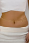 Layered Chain Belt With Beads And Dangling Bars