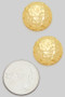 Hammered Round Ball Post Earrings