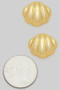 Puffed Shell Post Earrings