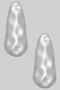 Hammered Long Teardrop Earrings