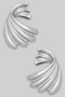 Textured Twist Stack Post Earrings