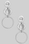 Tiered Circular Drop Earrings